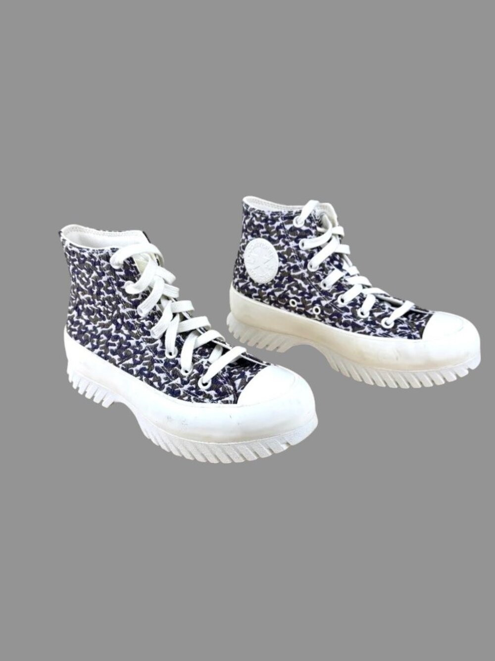 Converse Sneakers Chuck Taylor All Star Lug Sole Platform High Top Leopard (W7.5